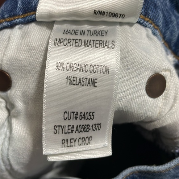 AGOLDE • Riley high rise straight crop jean in Frequency. Size 25 - Picture 8 of 9